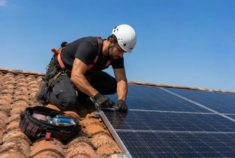 Maintenance et monitoring de panneaux solaires à Dechy